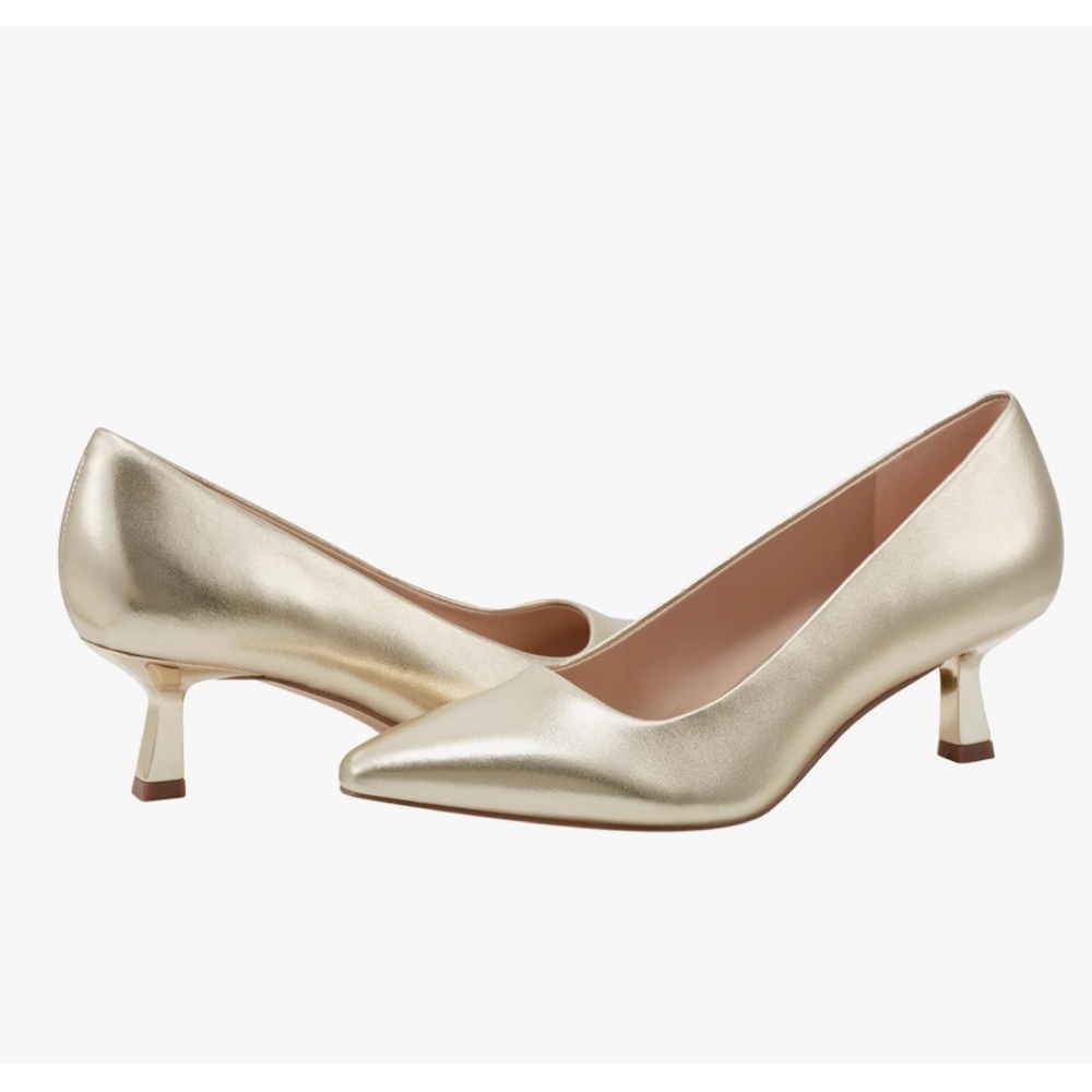 Marc Fisher LTD Women's Kendri Pump - Gold Leather